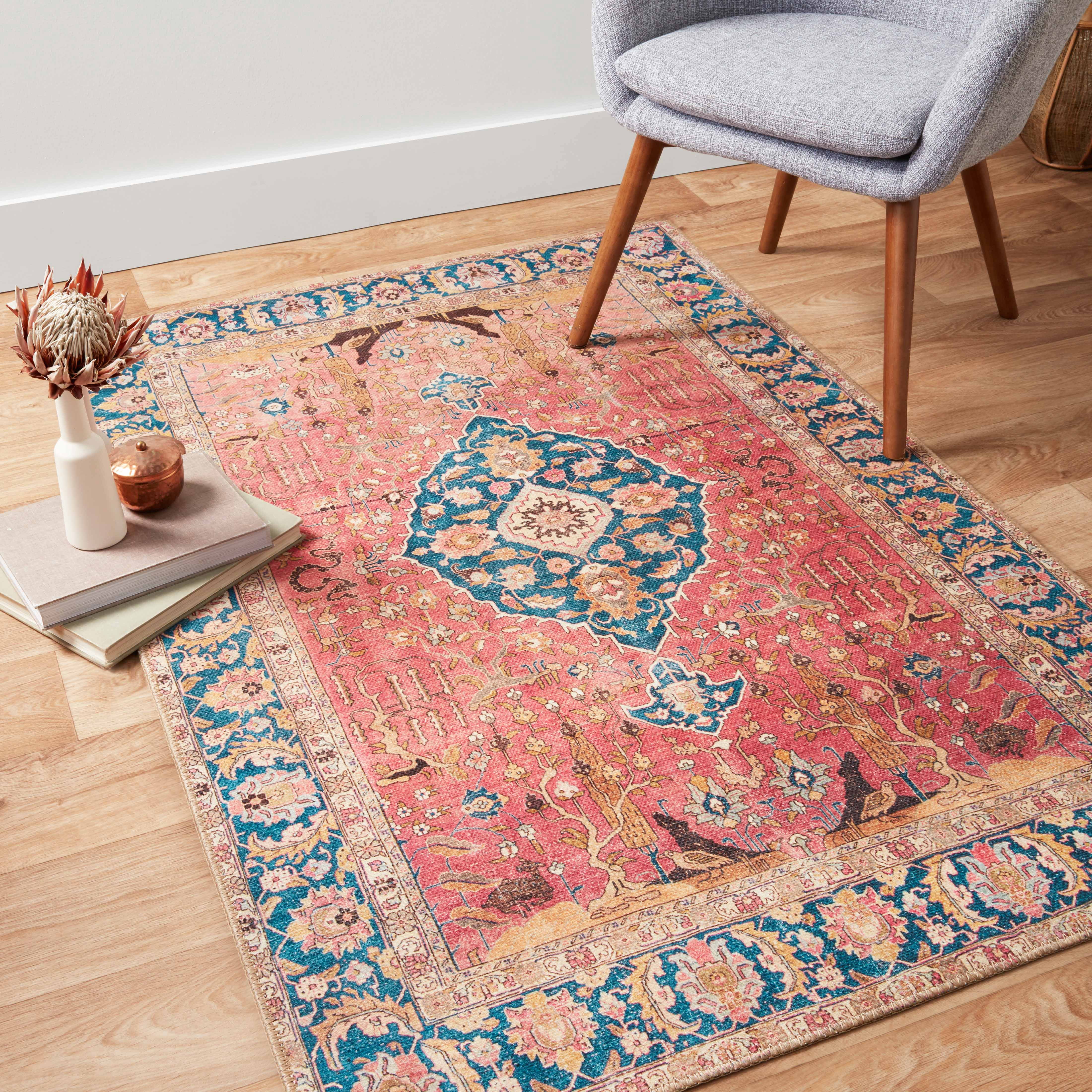 Echo Loom Grand Havana Blush / Blue 2'-0" x 5'-0" Accent Rug