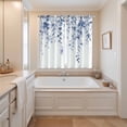 thumbnail image 3 of Blue Eucalyptus Kitchen Curtains 63 Inch Length, Botanical Plant Rustic Branch Floral Grommet Top Bedroom Living Room Curtains, Light Filtering Cafe Curtain Drapes 2 Panels Set 84''x63'', 3 of 9