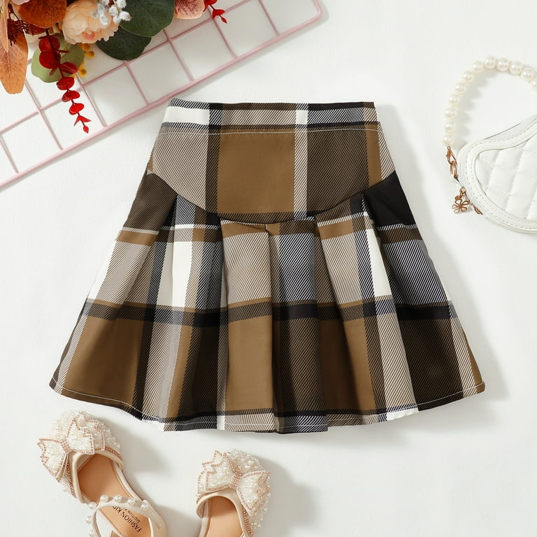 Pleated plaid mini skirt 4t online