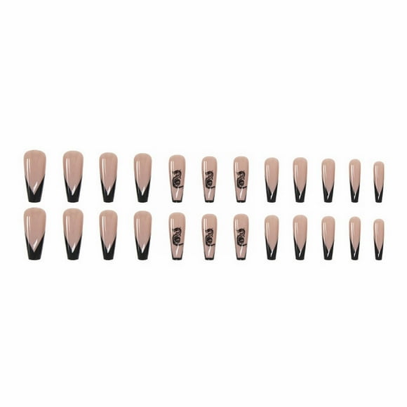 VOKE Nail Forms 1000pc Clear Long Coffin Nail Tips on Nail Tabs 50 Sheets Nail Charms for Acrylic Nails Acrylic on Nail Wearing Nail European And Long Ballet Nail French Nail