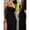Black, variant on Morttic Women‘s Sex Solid Color Camisole Backless Drawstring Loose Fit Tropical Vacation Maxi Dress For Seaside Blue，S