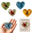 thumbnail image 3 of ZOUBAOQ Hummi ngbird Pocket Hug, Mini Acrylic Pockets Hugs Card Comfort with Heart, 3 of 8