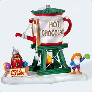 Department 56 Accessory HOT CHOCOLATE TOWER Porcelain North Pole Series