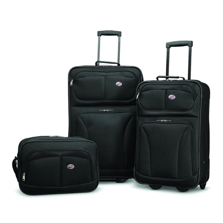 American Tourister Brewster 3 Piece Softside Luggage (Best Carry On Luggage For Men)