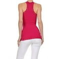 thumbnail image 2 of K-Cliffs Women's/Juniors' V-Neck Racer Back Tank With Lace Strap - One Size - Raspberry, 2 of 5