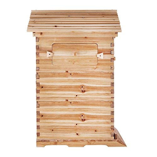 Bee Hive 3 Layers For 7 Auto-Flow Honey Frame Wooden Beehive Upgraded Beekeeper