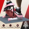 thumbnail image 4 of Nordic Lifting Mini Stepper  Stair Climber Exercise Machine with Resistance Bands  330 LBS Capacity, Pink, 4 of 8