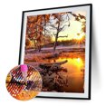 thumbnail image 2 of Wdftyju Kit de pintura de diamantes mosaico de diamantes redondos completos de paisaje DIY Wdftyju 6pt6jb5ec2al4jr8, 2 of 9
