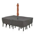 thumbnail image 1 of Classic Accessories Ravenna Water-Resistant 108 Inch Rectangular/Oval Patio Table & Chair Set Cover with Umbrella Hole, Outdoor Table Cover, 1 of 1