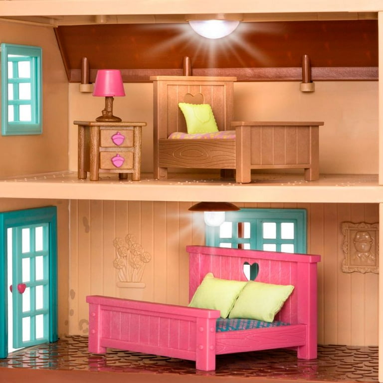 Toy House with Furniture 20pc - Honeysuckle Hillside Cottage