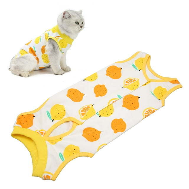 El Traje de recuperación Quirúrgica para Gatos Previene Lamer la Ropa de Cirugía de Algodón