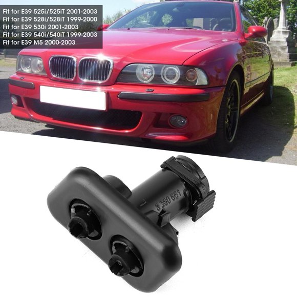 Buse de Lave-Phares Automobile 61678360661 61678360662 Compatible avec E39 525i 528i 530i 540i M5