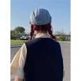 thumbnail image 5 of CoCopeaunt Denim Newsboy Cap for Women Men Retro Baseball Cap Sun Hat Blue Berets Comfy Lightweight Adjustable Outdoor, 5 of 6
