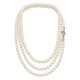 thumbnail image 3 of Set Collar Perlas Triple Aretes Zvezda Plata 0.925 Mujer crema Unitalla, 3 of 4