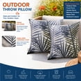 thumbnail image 7 of YLLN 18x18 in Outdoor Throw Pillows Set of 2, Waterproof & Fade-Resistant, Decorative Cushion With hidden zipper, for Patio Furniture (Bamboo Leaf), 7 of 7