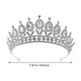 thumbnail image 2 of OULII 2-Pack Metal Pageant Crowns for Beauty Contests, Costume Accessories, and Special Events, 2 of 8