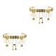 thumbnail image 2 of Minnieouse Fashion Women Waist Chain Belly Dance  Costume Alloy Belt Girls Tassels 2piezas Oro, 2 of 6