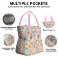 thumbnail image 3 of Pioneer Flower Drawstring Lunch Bag Women - Drawstring Lunch Bag Insulated for Work Office - Stain-Resistant Large Lunchbags for Women with Multi-Pockets, 3 of 6