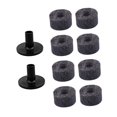 thumbnail image 3 of Runquan 10 Pieces Cymbal Accessories Cymbal Sleeves for Musician Performance Concert Grey, 3 of 8
