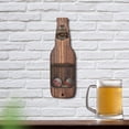 thumbnail image 3 of Abrebotellas montado en la pared de madera vintage con captador de tapas para amantes de la cerveza Abrebotellas de cerveza, 3 of 5
