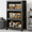 Gray, variant on 640Qt Stackable Storage Bins with Lid, Plastic Closet Organizers and Storage Drawer, Collapsible Storage Box with Wheels, Folding Storage Cabinet for Closet Clothes Organization, 5Pack