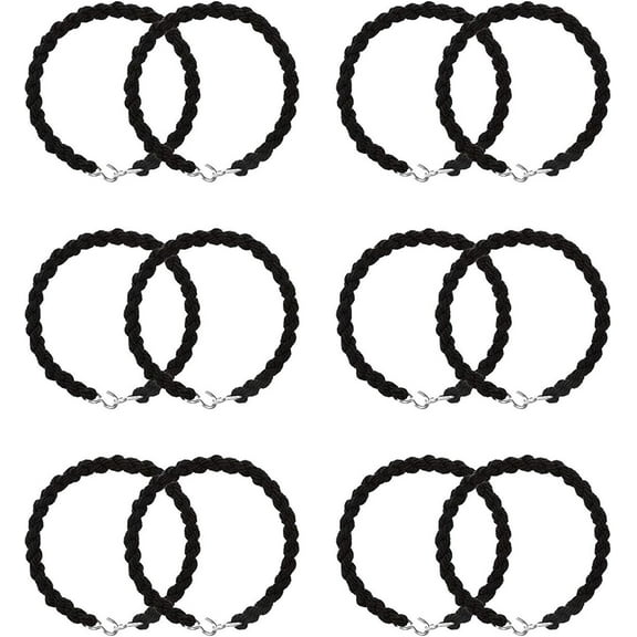 Lsupdaol 12 Pieces Elastic Military Boot Bands Boot Blouses Military Straps Elastic Blousing Straps with Metal Hooks