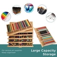 thumbnail image 5 of VISWIN 6-Drawer Wood Artist Supply Storage Box with Detach Dividers-Natural, 5 of 6