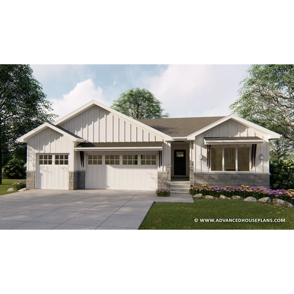 Advanced House Plans: Builder Ready Blueprints | Charlotte Rose 29680 | 1 Story Plan