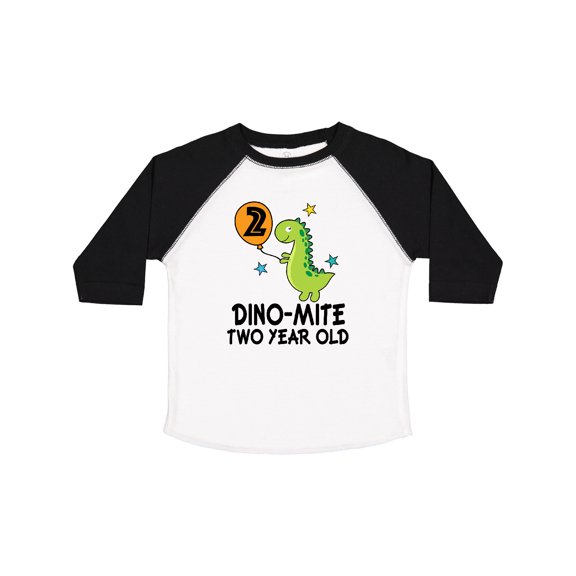Inktastic 2nd Birthday Dinosaur Party Two Year Old Boys Toddler T-Shirt