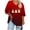 A-Red, variant on CLOISE 3/4 Sleeve T Shirts for Women Plus Size Halloween Pullover Loose Graphic V Neck Tops Trendy Fall Tunic Clothes Black 5XL