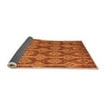 thumbnail image 2 of Ahgly Company Indoor Round Abstract Orange Modern Area Rugs, 7' Round, 2 of 4
