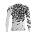 thumbnail image 2 of Raven Fightwear Women's Power Pangolin BJJ Rash Guard MMA v2 White, 2 of 3