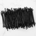 thumbnail image 5 of Pinza para el cabello negra de gran tamaño de 2,2" - Pasador plano puntiagudo negro para mujeres - Ideal para cabello rizado - Pinzas para el cabello para estilos de boda y fiesta - Adecuado par, 5 of 5