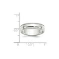 thumbnail image 3 of Gem & Harmony Mens 14K White Gold 6mm Milgrain Wedding Band Ring for Men, 3 of 6