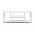 thumbnail image 5 of Pemberly Row Turn-N-Tube 3D 3-Tier Entertainment TV Stands in White, 5 of 6