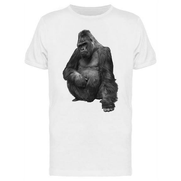 Gorilla, Scratching His Belly T-Shirt Men -Image by Shutterstock, Male x-Large