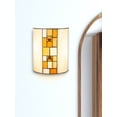 thumbnail image 2 of Dale Tiffany 1-Light Metal & Art Glass Wall Sconce in Bronze/Amber Yellow, 2 of 2