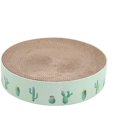 thumbnail image 1 of Juguete para gatos, cartón corrugado, rascador de hierba gatera para gatos, tapete para raspar uñas, cama para gatitos, juguete verde mediano, 1 of 5