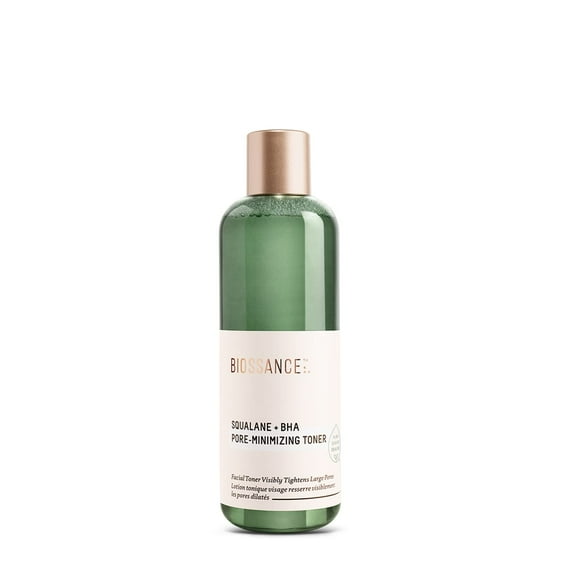 Biossance Squalane + 2% BHA Pore Minimizing Toner - Hydrating & Gentle Exfoliating Facial Toner for Smooth Skin - Reduces Pores & Moisturizes - Natura