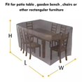 thumbnail image 3 of Waterproof Garden Patio Furniture Cover Oxford Cloth Dustproof Table Cover 213*132*74cm, 3 of 5