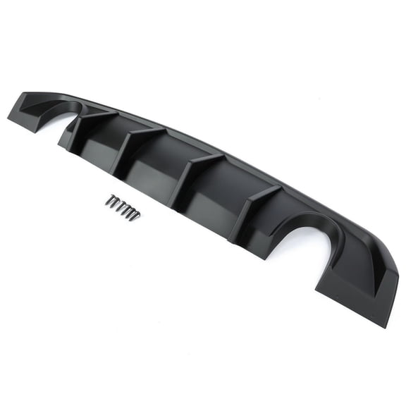 Suitable for V2 Style Matte Black Rear Diffuser for 2012-2014 Dodge Charger SRT8 | Premium Bumper Lip Splitter Valance Attachment