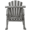 thumbnail image 5 of Tcbosik Outdoor Rocking Chair, Wooden Lounge Chair, Rocker for Garden, Balcony, Porch, 330 lbs Capacity, Light Gray, 5 of 8