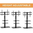 thumbnail image 4 of FITUEYES Universal TV Stand with Swivel Mount Height Adjustable for 32-65 Inch LCD, LED OLED TVs FTT306501GBB, 4 of 7