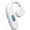 White, variant on One Ear Headset Open Ear Air-Bone Conduction Headphones Wireless Bluetooth Headset Earpiece with Microphone for Cell Phones 30H Playtime Air-Bone Conducting Ear Piece Earphones for Sports Work Black