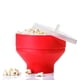 thumbnail image 1 of Palomitas de maíz alimentaria de silicona para palomitas de maíz Bowl microondas para palomitas de maíz para fiestas rojo Soledad Bol para hacer palomitas de maíz, 1 of 10