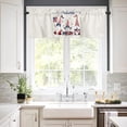 thumbnail image 3 of Country Star Live Laugh Love 3 Piece Kitchen Curtains Tiers and Valances Set, Rustic Berries Pine Cones Red Plaid Rod Pocket Short Window Treatment Tiers Curtains Panel and Valance for Cafe Bathroom, 3 of 5
