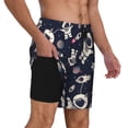 thumbnail image 2 of Fuzoiu Cartoon Spaceship Print Men's Swim Shorts,Quick-Dry Double-Layer Swim Trunks,Board Trunks,Beach Shorts Swimwear Bathing Suits-Medium, 2 of 6
