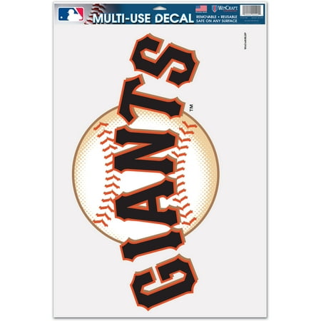 San Francisco Giants Official MLB 11 inch x 17 inch Car Window Cling Decal by