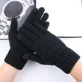 thumbnail image 2 of 1 Pair Touchscreen Gloves Windproof Comfortable Fit Stretch Knit Touch Screen Texting Gloves for Cycling Running Hiking, 2 of 8