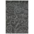 thumbnail image 3 of SAFAVIEH Florida Doug Floral Vines Geometric Shag Area Rug, Grey, 6' x 9' - Transitional Modern Design, Grey, Non-Shedding & Easy Cleaning, Ultra Plush Thick Pile, Ideal for Living Room, Bedroom, 3 of 15